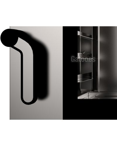 Tirador de apertura del Horno de Cocina. Pantalla digital táctil. 6 bandejas de 60x40. Con vapor. EKA