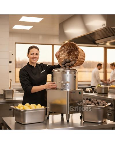 Pelador de Patatas Profesional 10 Kg. Malka PK10 - Cocina Pelador de Patatas Profesional 10 Kg. Malka PK10 - Cocina
