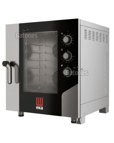 Horno para Paellas industrial de 6 bandejas Gastronorm 65x53 con vapor. EKA