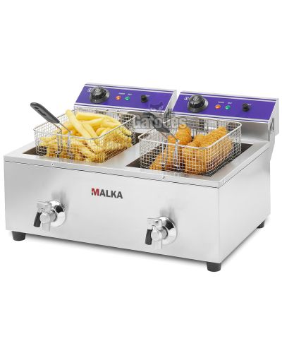 Freidora 10+10 litros Malka FED20