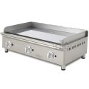 FryTop a Gas Profesional. Ancho 100 cm. Rectificada o Cromoduro