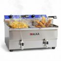 Freidora Profesional doble cesta 24 litros (12+12) Malka