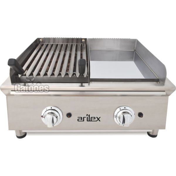 FryTop y Parrilla a Gas GRB70. Ancho 67 cm.