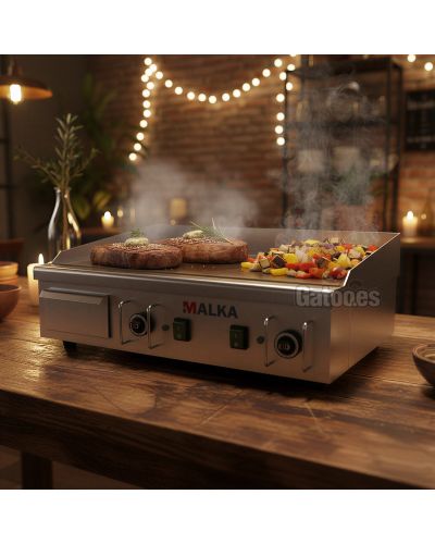 Plancha Eléctrica Cocina Profesional Malka PE74 - Restaurante