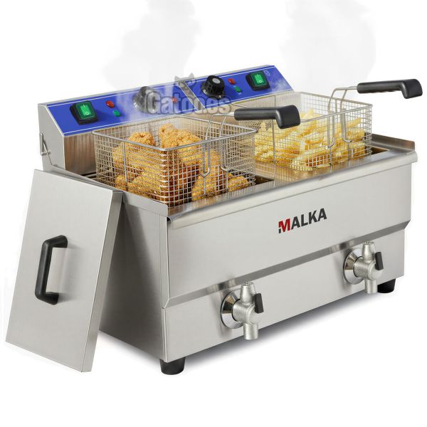 Freidora 16+16 litros Malka FED32