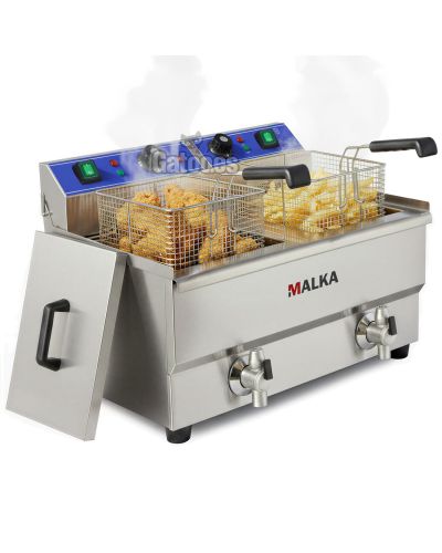 Freidora 16+16 litros Malka FED32