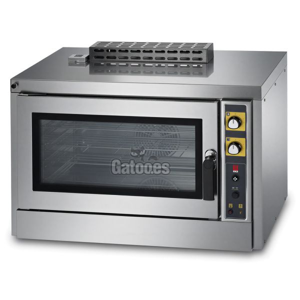 Horno de Gas profesional de 5 bandejas gastronorm 53x33 con vapor. EKA