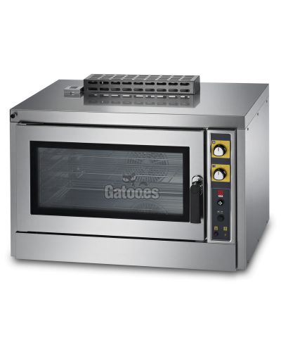 Horno de Gas profesional de 5 bandejas gastronorm 53x33 con vapor. EKA