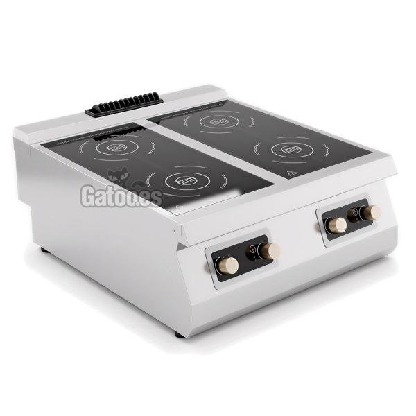 Placa de Cocina de Infrarrojos de 4 Fuegos Vitrocerámica PI400