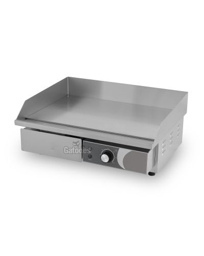 Plancha de Cocina Profesional eléctrica de Cromoduro. 55 cm