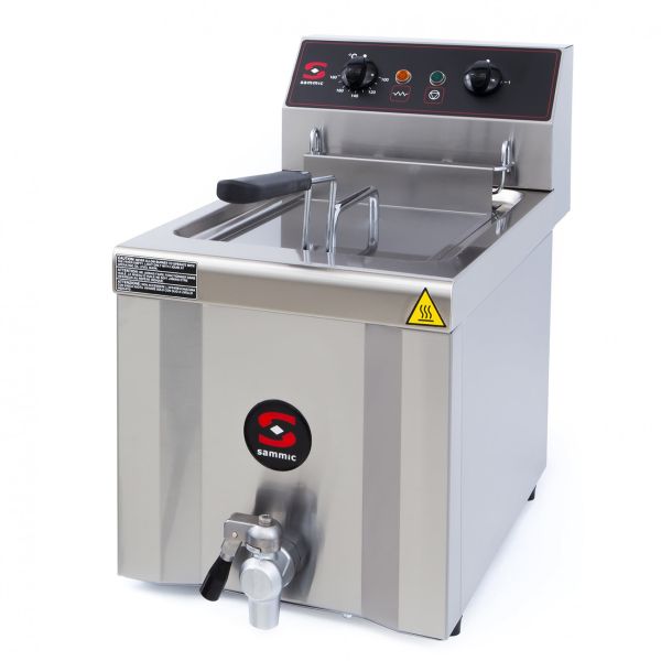 Freidora profesional Sammic FE-9 de 8 litros Trifásico con grifo