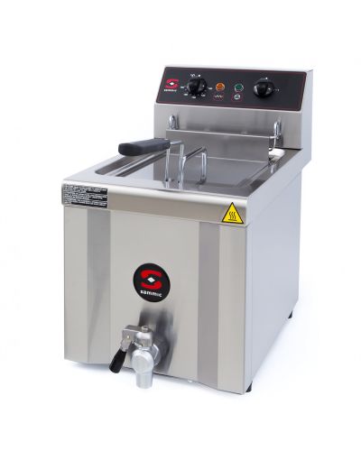Freidora profesional Sammic FE-9 de 8 litros Trifásico con grifo