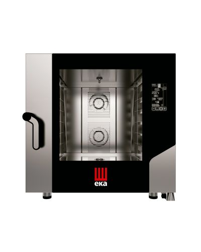 Horno de Cocina. Pantalla digital táctil. 6 bandejas de 60x40. Con vapor. EKA