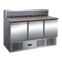 Mesa Refrigerada para Ensaladas de Granito, 8 cubetas GN1/6. Ancho 136,5 cm.