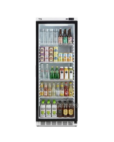 Nevera Expositora Refrigerada Vertical de 400 Litros. Con Puerta de Cristal. Alto 185 x Ancho 62 cm.