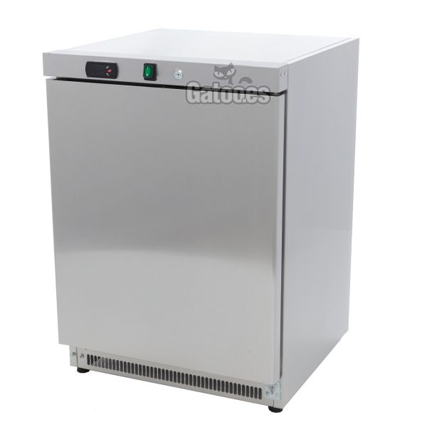 Frigorífico Vertical Profesional 200 Litros. Alto 85 x Ancho 60 cm. Color Inox