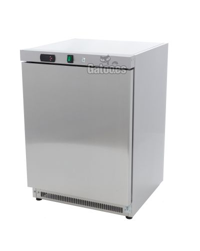 Frigorífico Vertical Profesional 200 Litros. Alto 85 x Ancho 60 cm. Color Inox