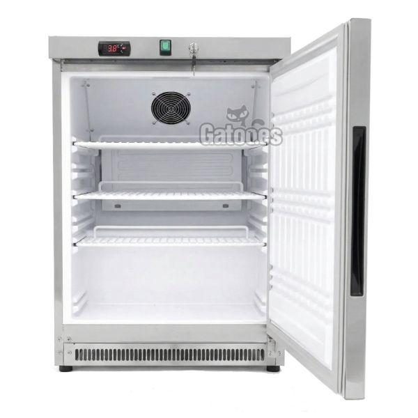 Frigorífico Vertical Profesional 200 Litros. Alto 85 x Ancho 60 cm - abierto