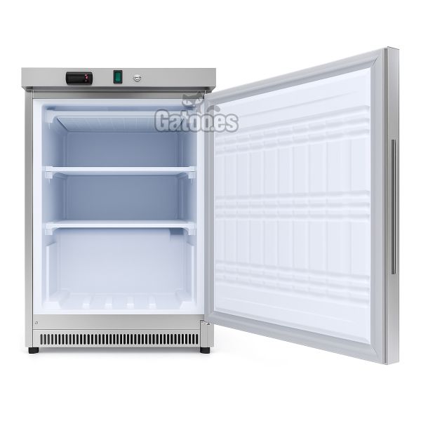 Congelador Vertical Profesional 200 Litros. Alto 83 cm. Abierto