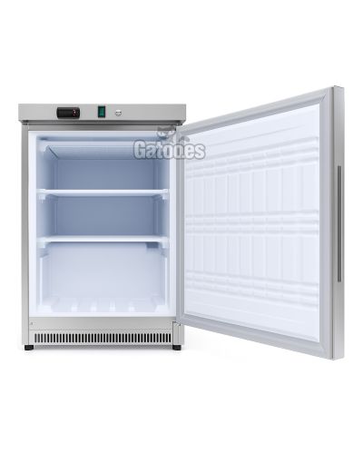 Congelador Vertical Profesional 200 Litros. Alto 83 cm. Abierto