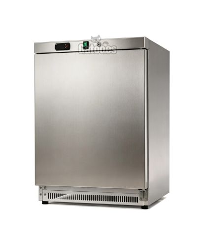 Congelador Vertical Profesional 200 Litros. Alto 83 cm. Inox