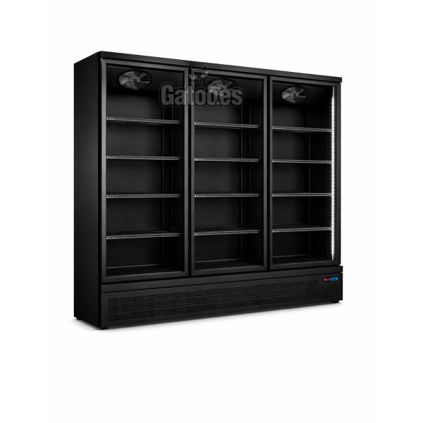 Expositor Refrigerado 3 Puertas de Cristal 1.800 Litros. Alto 205 x Ancho 188 cm.