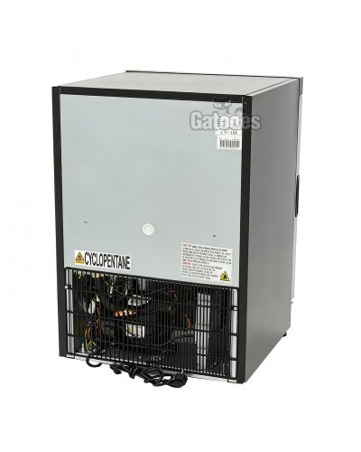 Congelador Vertical Profesional 200 Litros. Con Puerta Cristal. Alto 85 cm. Parte trasera