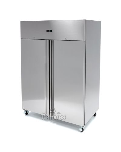 Congelador Vertical Doble Profesional Lux 800 Litros Inox. Alto 200 cm.