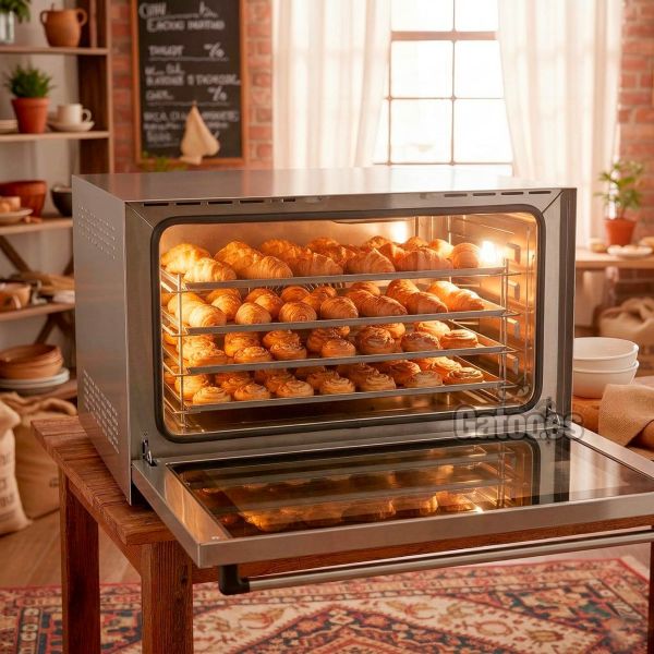 Horno Convección 116 litros Malka abierto - Panadería
