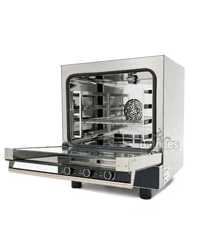 Horno de Cocina profesional de 4 bandejas gastronorm 35x33 con vapor HX423 - apertura puerta vertical