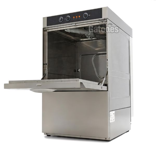 Lavavajillas Industrial LX400. Cesta de 40x40. Con Bomba de Desagüe y Dosificador de Detergente