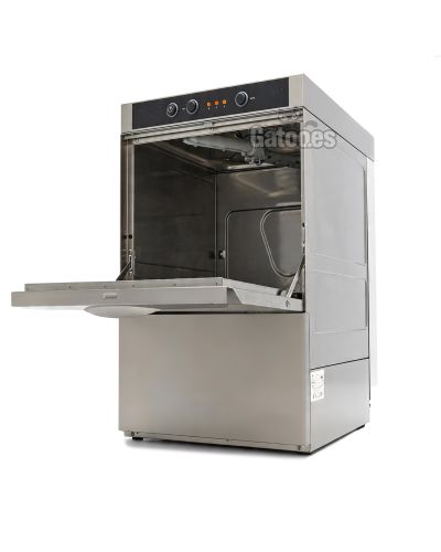 Lavavajillas Industrial LX400. Cesta de 40x40. Con Bomba de Desagüe y Dosificador de Detergente