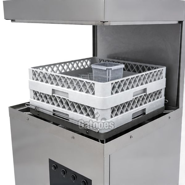 Lavavajillas Industrial de Capota LX500. Cesta de 50x50. Con Bomba de Desagüe - puerta 40 cm de alto