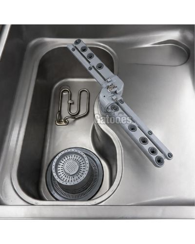 Lavavajillas Industrial de Capota LX500. Cesta de 50x50. Con Bomba de Desagüe - Acero Inoxidable