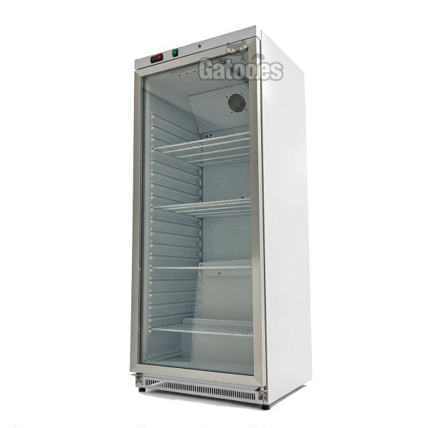 Frigorífico Vertical Profesional 400-600 Litros. Con Puerta Cristal. Alto 185 x Ancho 60-78 cm - blanco
