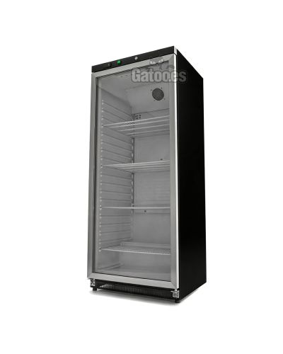 Frigorífico Vertical Profesional 400-600 Litros. Con Puerta Cristal. Alto 185 x Ancho 60-78 cm - negro