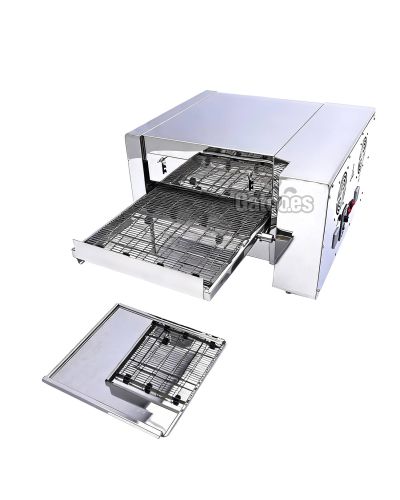 Horno de Pizza Profesional con Cinta Transportadora. Para 30 Pizzas/hora - desmontable