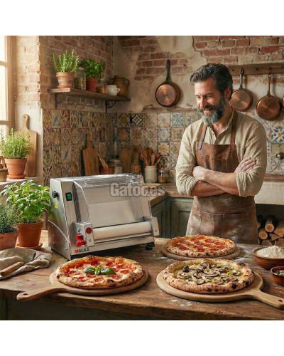 Laminadora de Masa para Pizzas de 30 cm. Pizzería