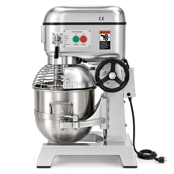 Amasadora Batidora Industrial de 40 litros X40 - vista lateral